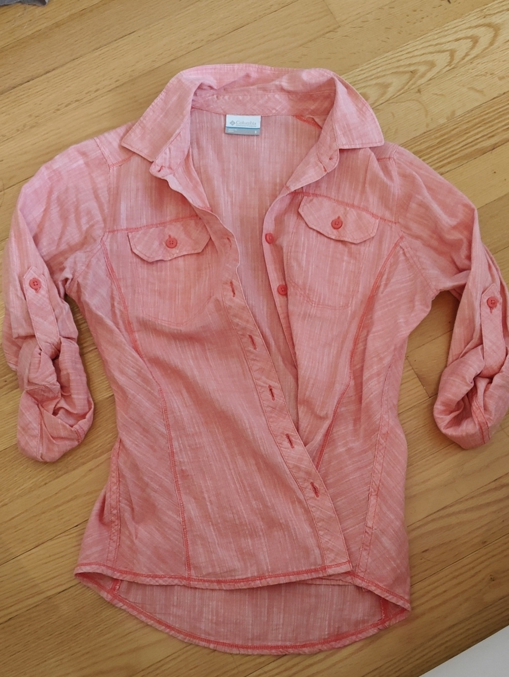 Columbia Women’s Coral Pink Button-Down Shirt